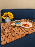 Maple mosaic serving tray